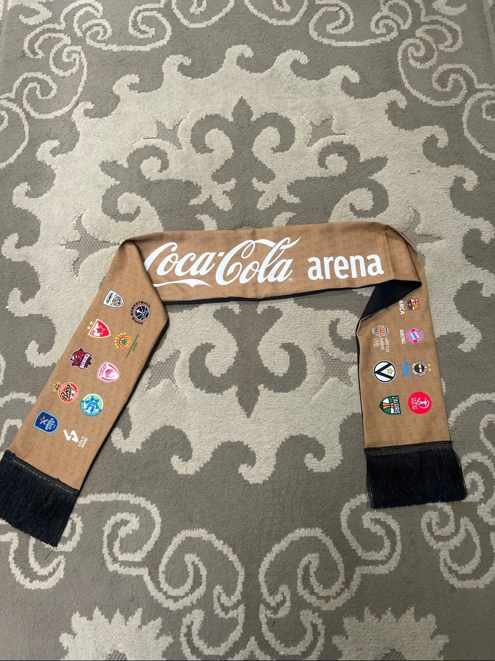 Dubai Basketball Season 25/26 Black & Gold Supporter Scarf Coca Cola Arena New!